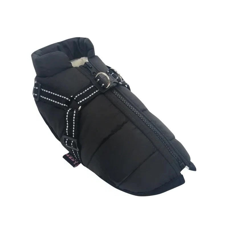 Premium Insulated Dog Coat with Built-In Harness - Perfect for Cold Weather Protection