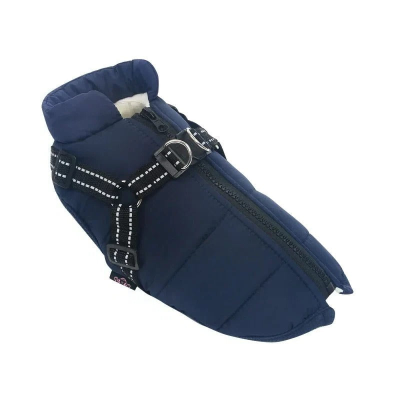 Premium Insulated Dog Coat with Built-In Harness - Perfect for Cold Weather Protection