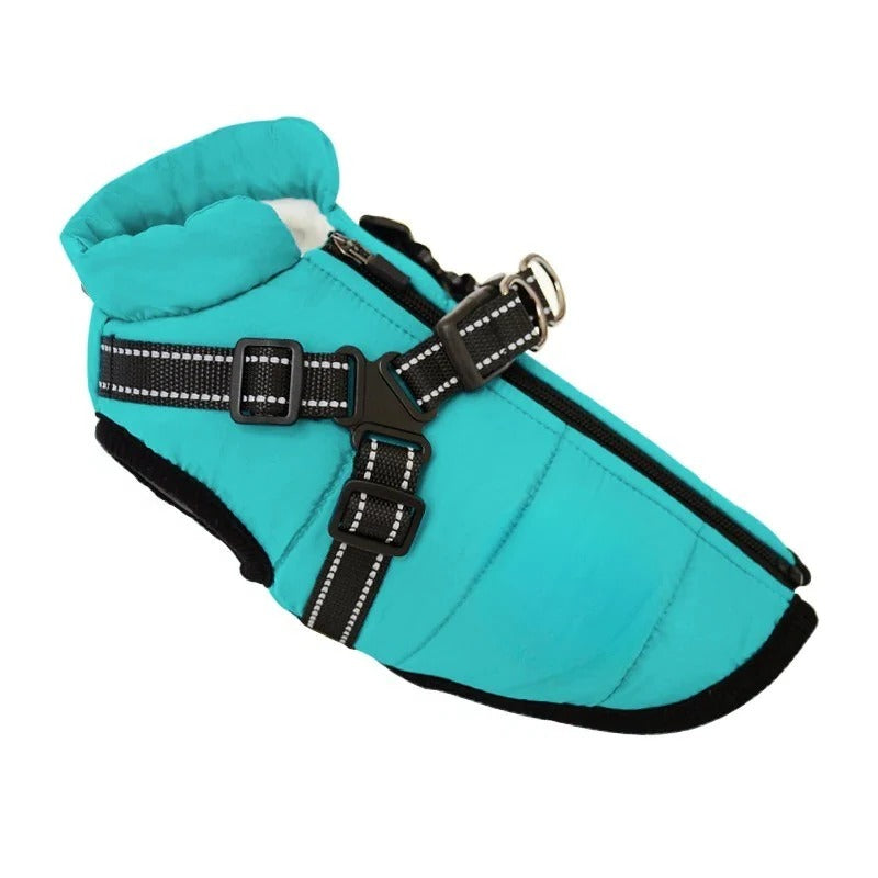 Premium Insulated Dog Coat with Built-In Harness - Perfect for Cold Weather Protection