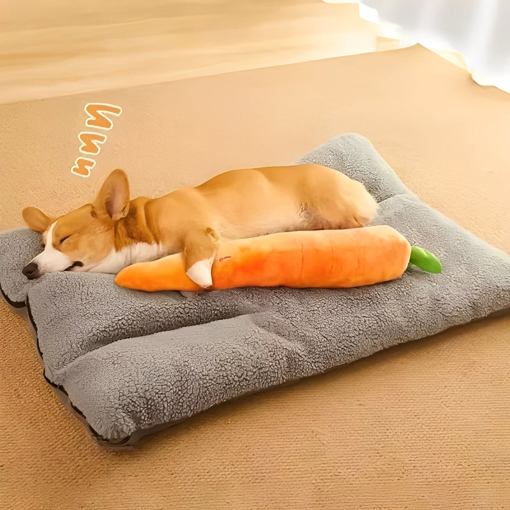 Interactive Plush Carrot Dog Toy with Sound - Soft, Squeaky Fun for Dogs