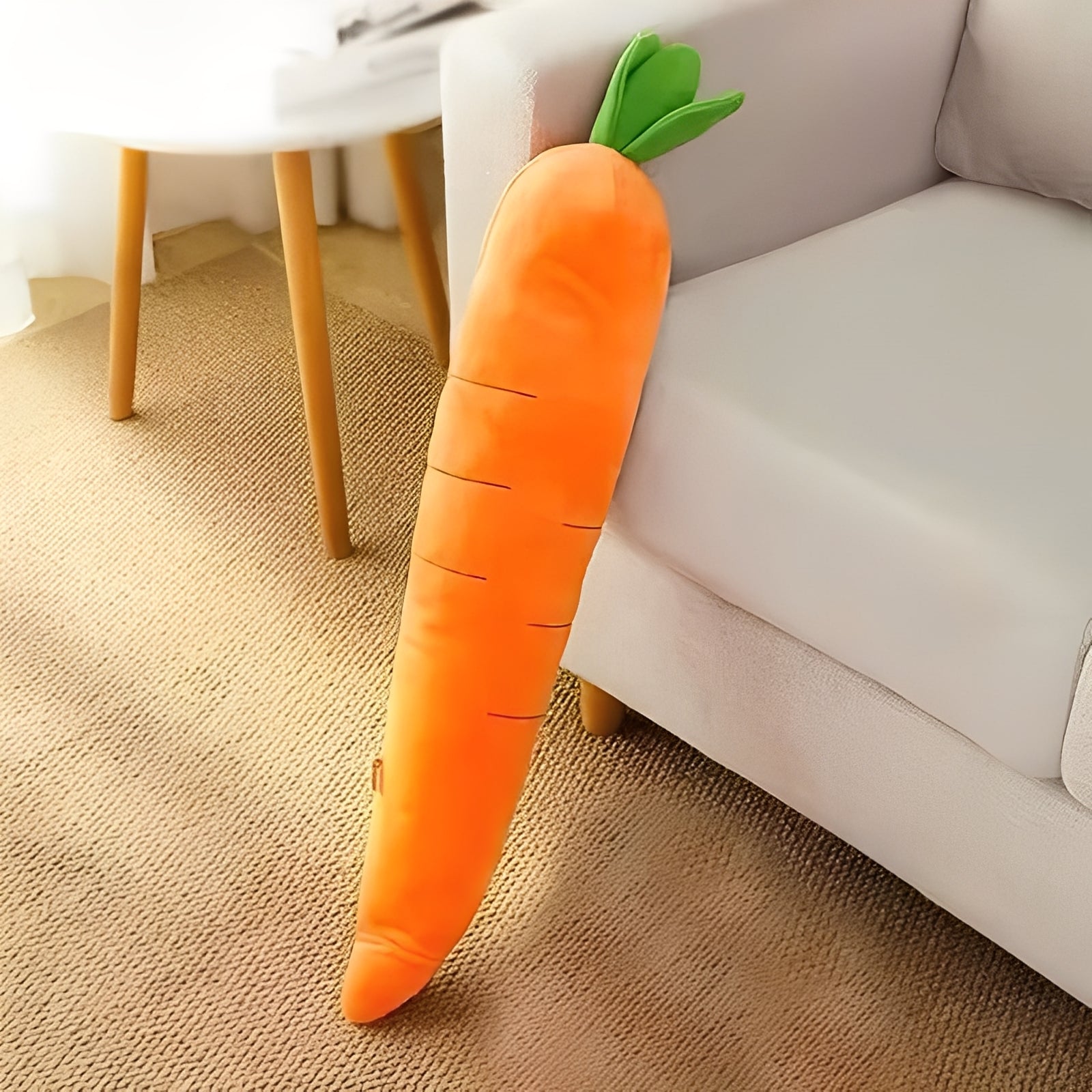 Interactive Plush Carrot Dog Toy with Sound - Soft, Squeaky Fun for Dogs