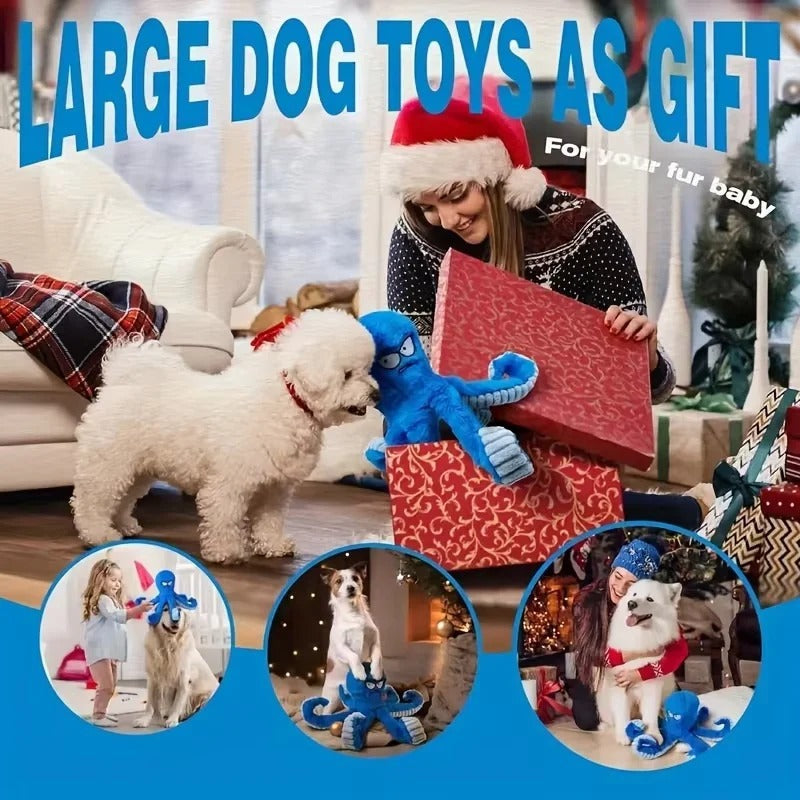Interactive Plush Octopus Pet Toy with Sound – Perfect for Dogs and Cats