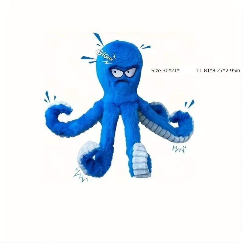 Interactive Plush Octopus Pet Toy with Sound – Perfect for Dogs and Cats