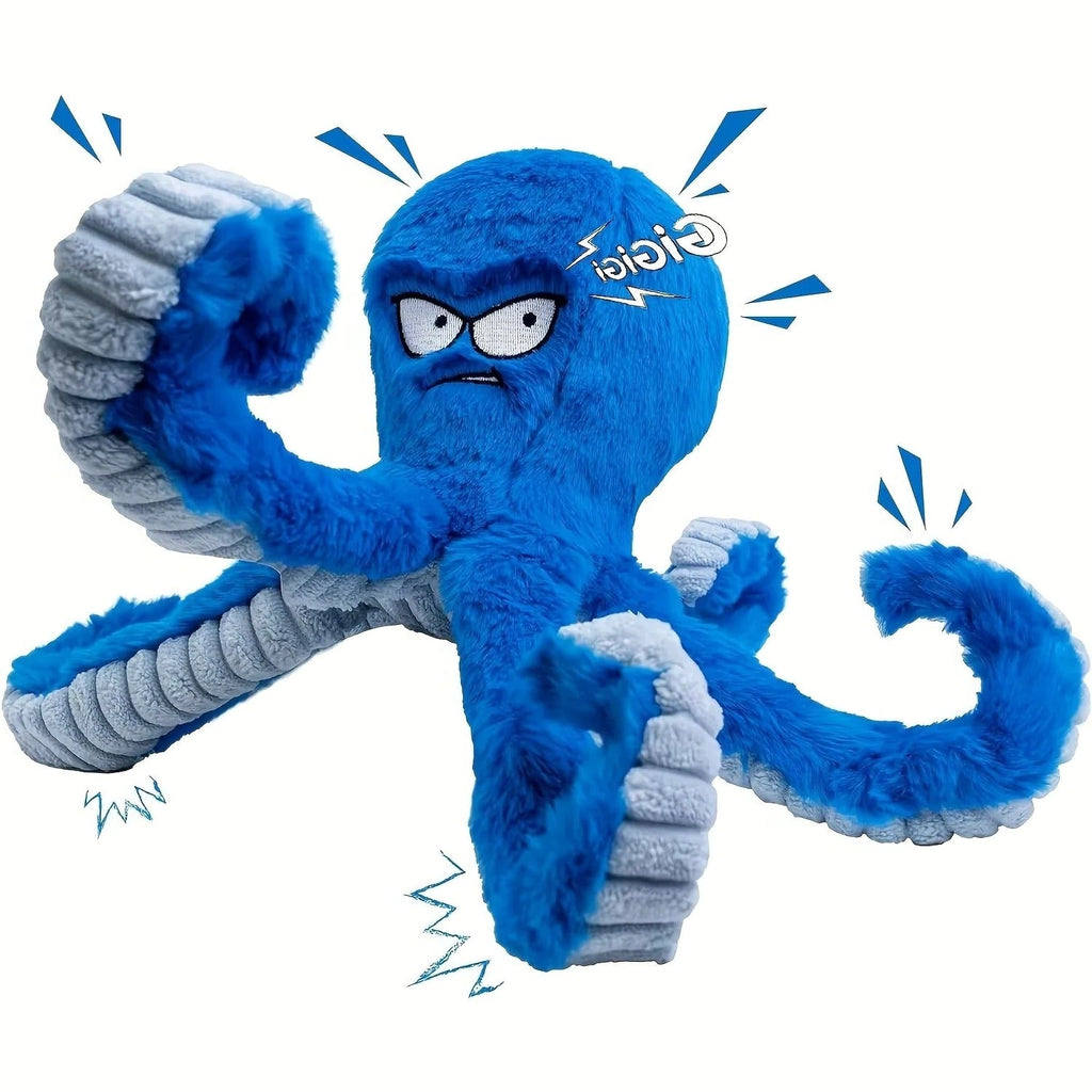 Interactive Plush Octopus Pet Toy with Sound – Perfect for Dogs and Cats