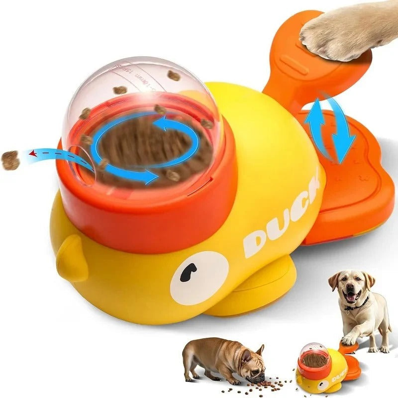Interactive Duck-Shaped Pet Puzzle Feeder for Dogs - Engaging Slow Feed Dog Toy for Mental Stimulation and Healthy Eating