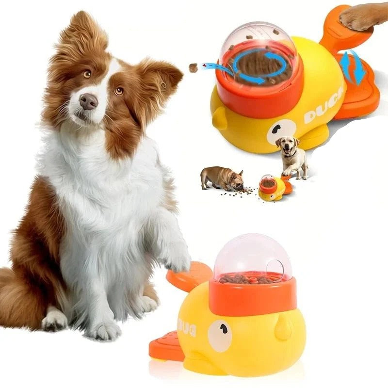 Interactive Duck-Shaped Pet Puzzle Feeder for Dogs - Engaging Slow Feed Dog Toy for Mental Stimulation and Healthy Eating