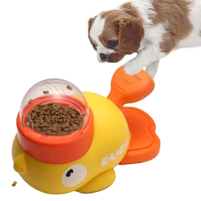 Interactive Duck-Shaped Pet Puzzle Feeder for Dogs - Engaging Slow Feed Dog Toy for Mental Stimulation and Healthy Eating