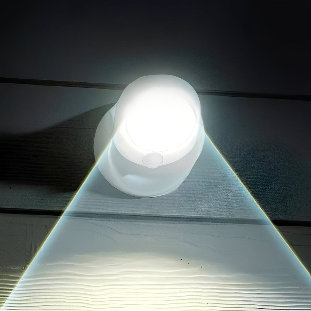 Battery-Powered Motion Sensor LED Light with Adjustable Base - Wireless, Energy-Efficient, and Easy to Install