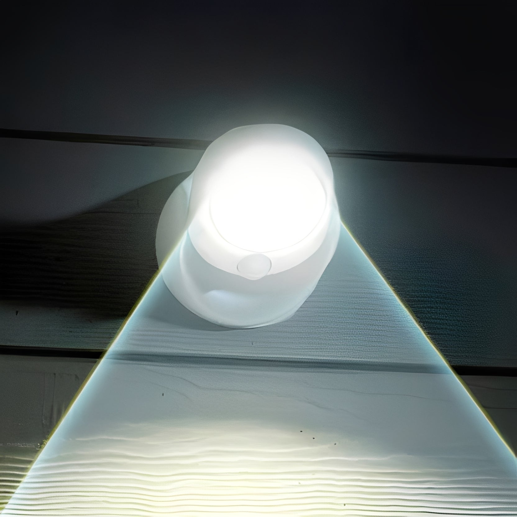 Battery-Powered Motion Sensor LED Light with Adjustable Base - Wireless, Energy-Efficient, and Easy to Install