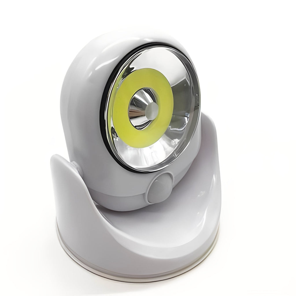 Battery-Powered Motion Sensor LED Light with Adjustable Base - Wireless, Energy-Efficient, and Easy to Install