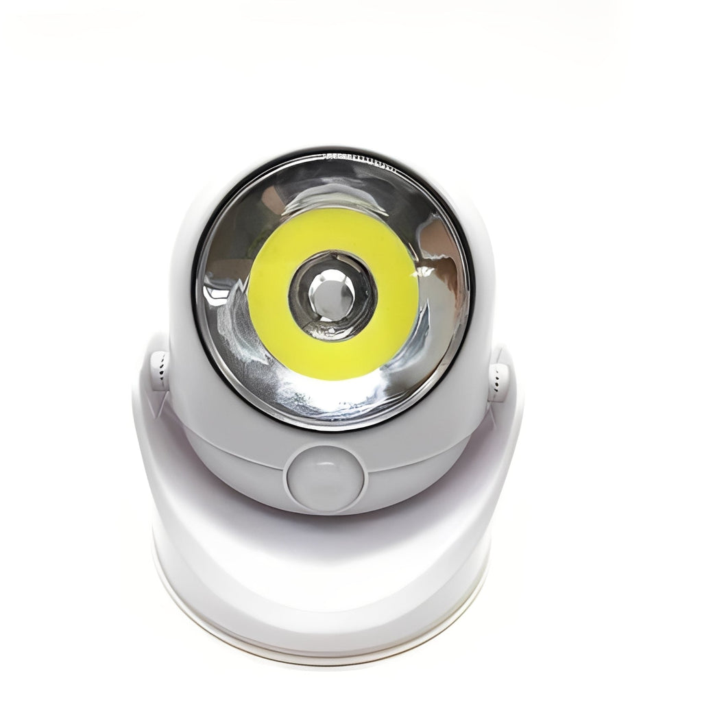 Battery-Powered Motion Sensor LED Light with Adjustable Base - Wireless, Energy-Efficient, and Easy to Install