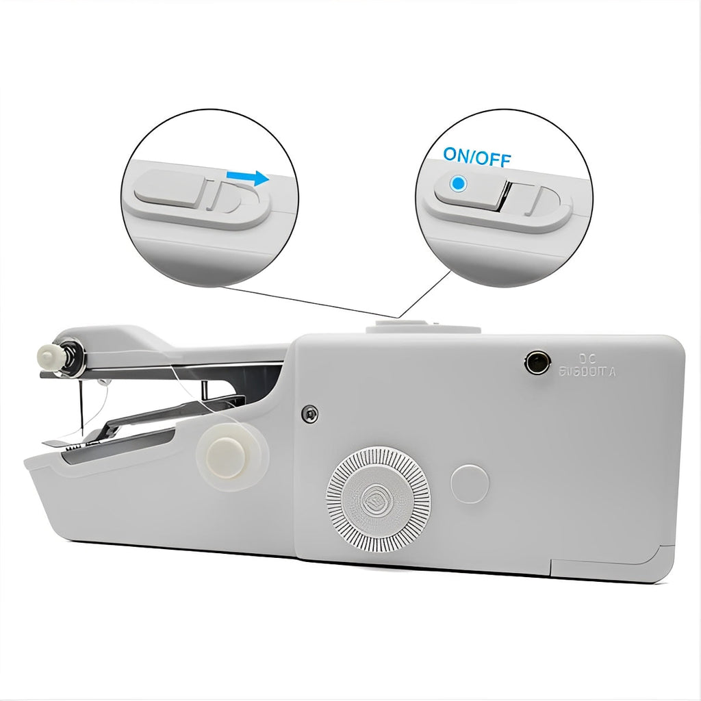 Portable Battery-Powered Handheld Sewing Machine for Lightweight Fabrics - Easy and Convenient Sewing Solution
