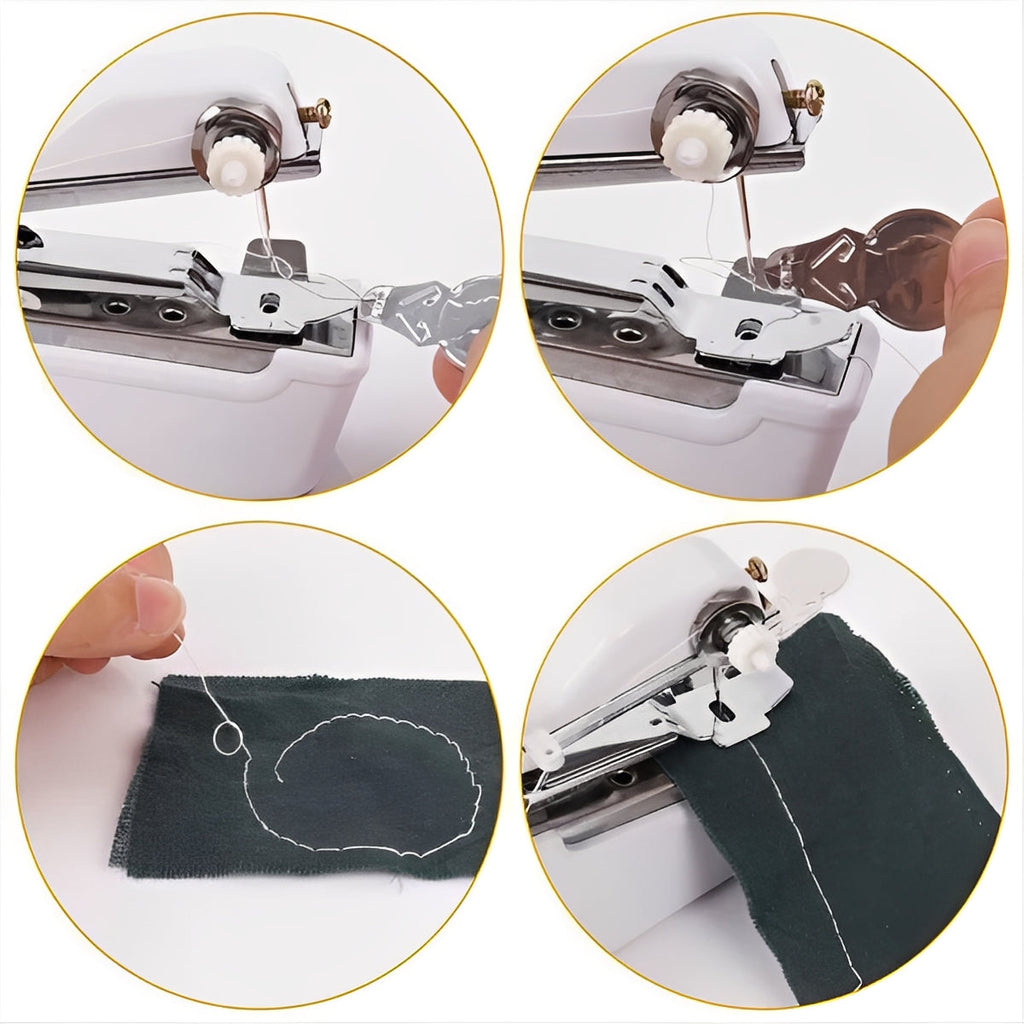 Portable Battery-Powered Handheld Sewing Machine for Lightweight Fabrics - Easy and Convenient Sewing Solution