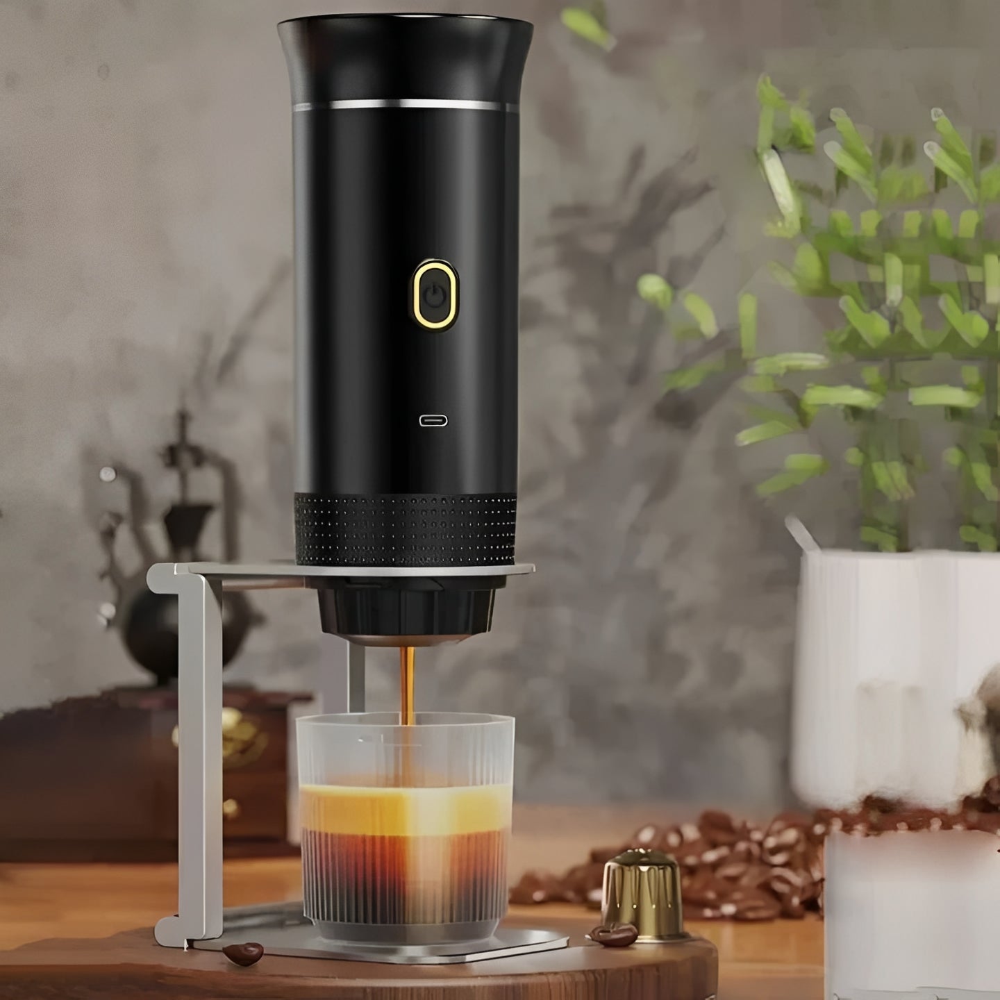 Portable USB Coffee Maker - 3 Brewing Modes for On-the-Go Convenience