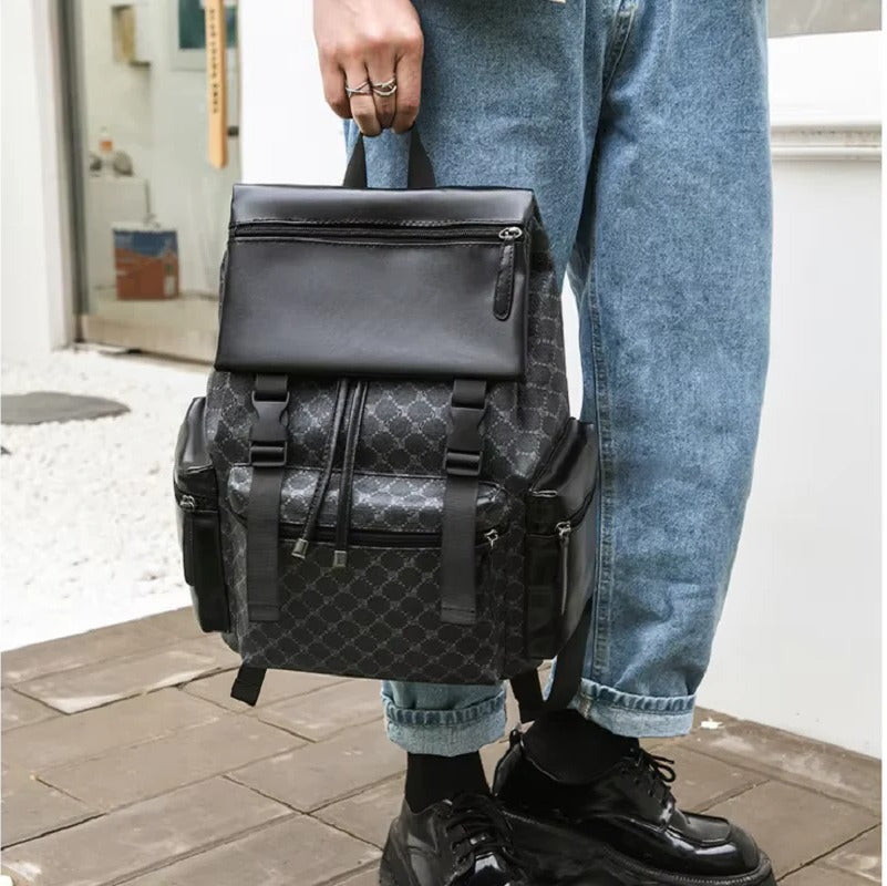 Premium Leather Laptop Backpack - Stylish Travel & Daily Commuting Bag