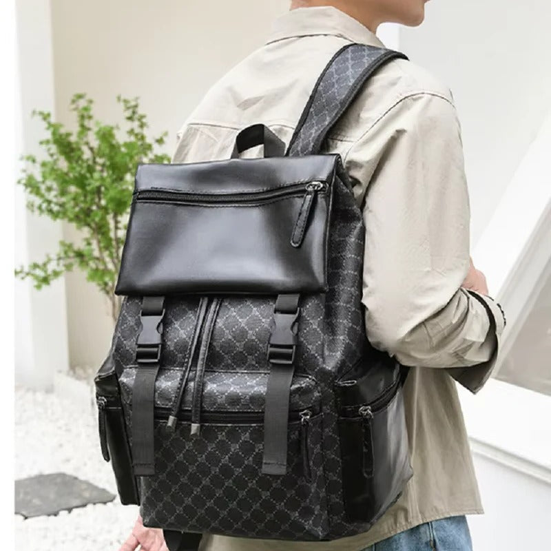 Premium Leather Laptop Backpack - Stylish Travel & Daily Commuting Bag