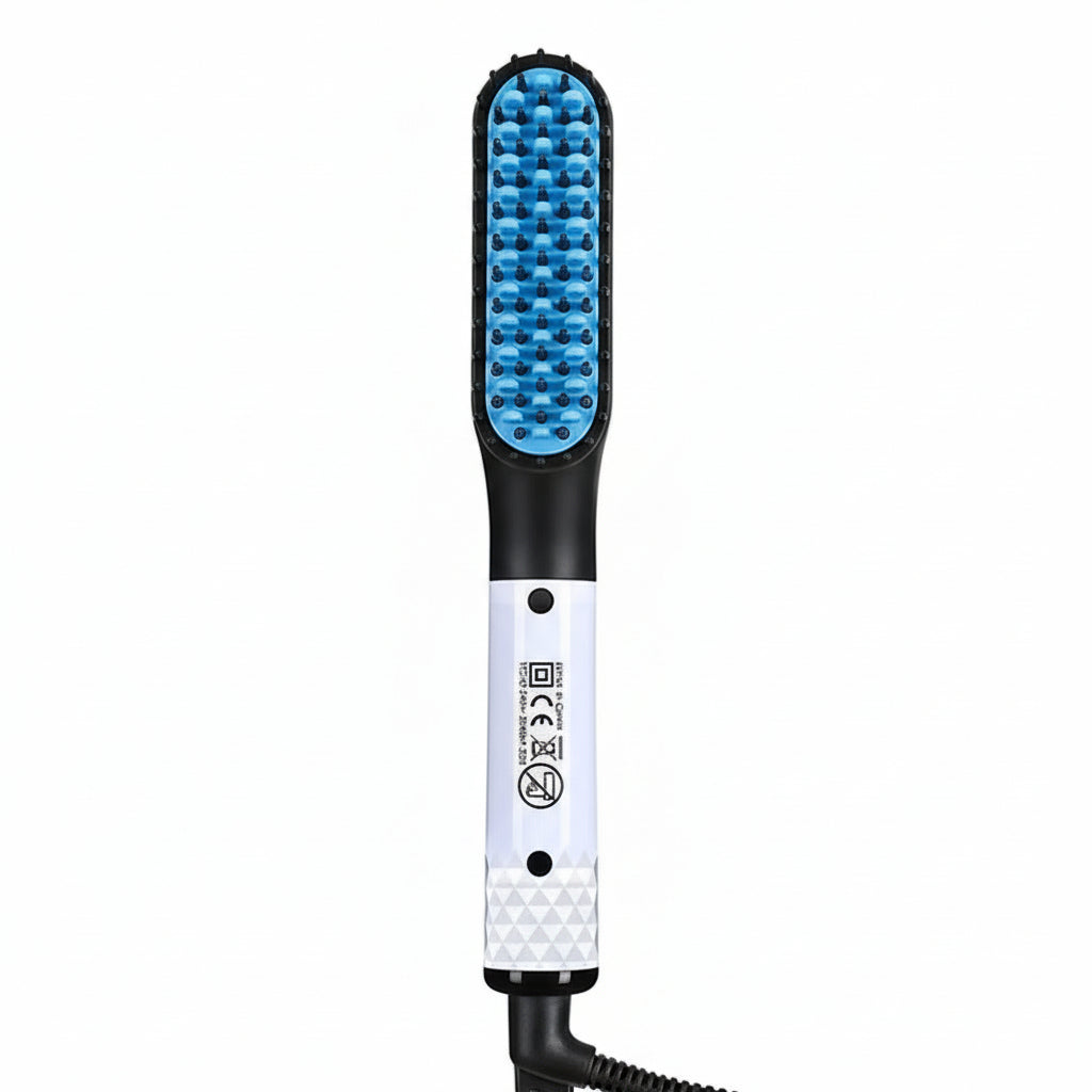 Portable Mini Beard Straightening Brush - Ceramic Heating Technology for Effortless Grooming