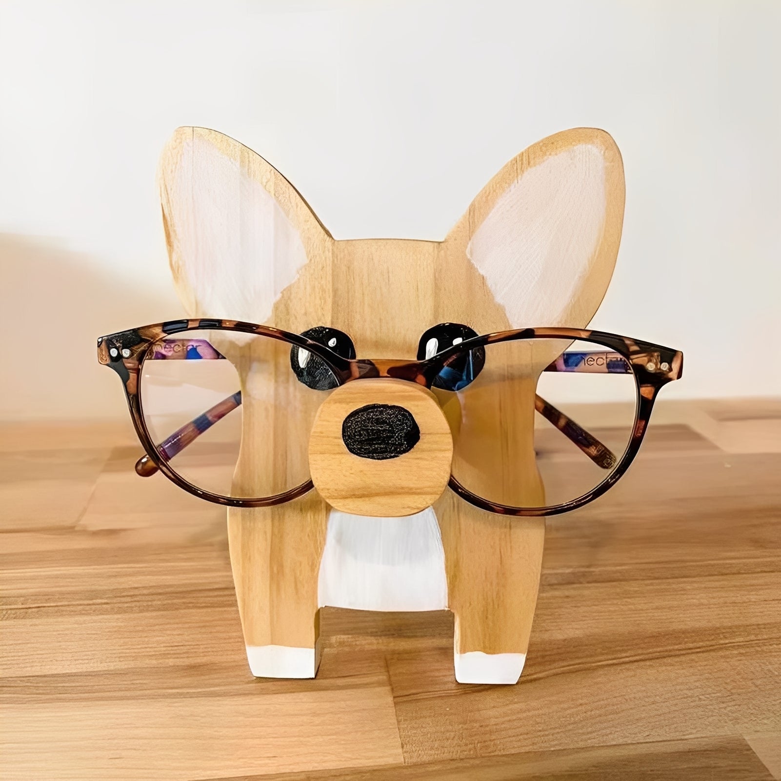 Wooden Animal Eyewear Stand - Stylish Organizer for Glasses & Sunglasses