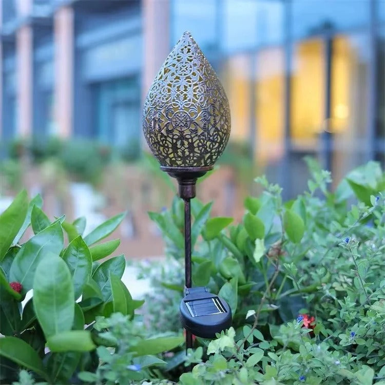 Solar Powered Water Drop Garden Light - Eco-Friendly Outdoor Decoration for Pathways and Landscapes
