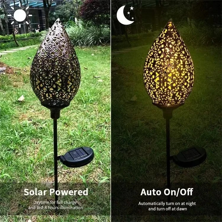 Solar Powered Water Drop Garden Light - Eco-Friendly Outdoor Decoration for Pathways and Landscapes