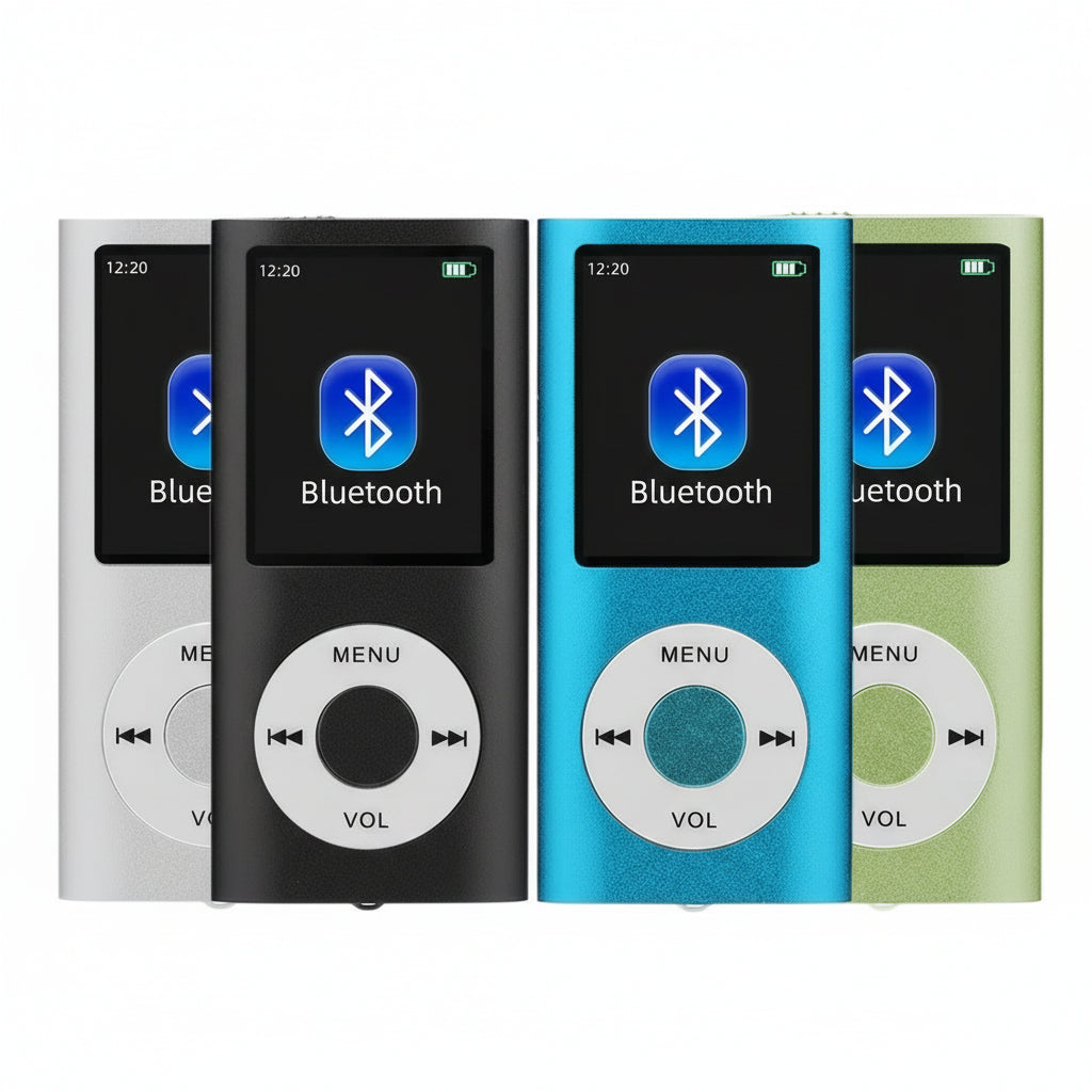 Compact Digital MP3 Player with 1.8" LCD Screen, Video Playback, and Sleek Design - Portable Music & Video Player