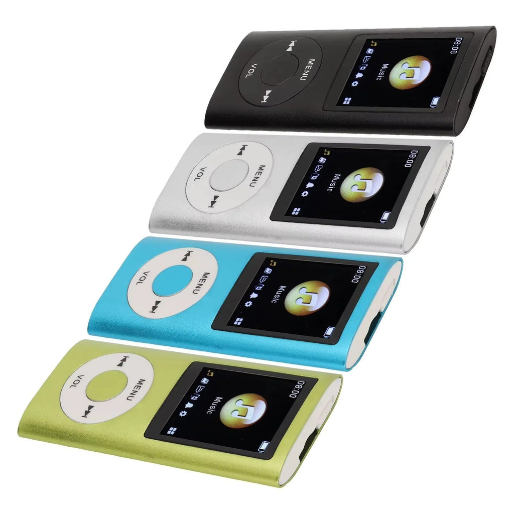 Compact Digital MP3 Player with 1.8" LCD Screen, Video Playback, and Sleek Design - Portable Music & Video Player