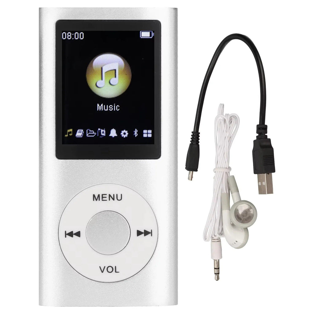 Compact Digital MP3 Player with 1.8" LCD Screen, Video Playback, and Sleek Design - Portable Music & Video Player