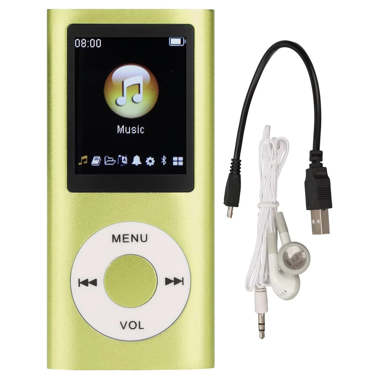 Compact Digital MP3 Player with 1.8" LCD Screen, Video Playback, and Sleek Design - Portable Music & Video Player