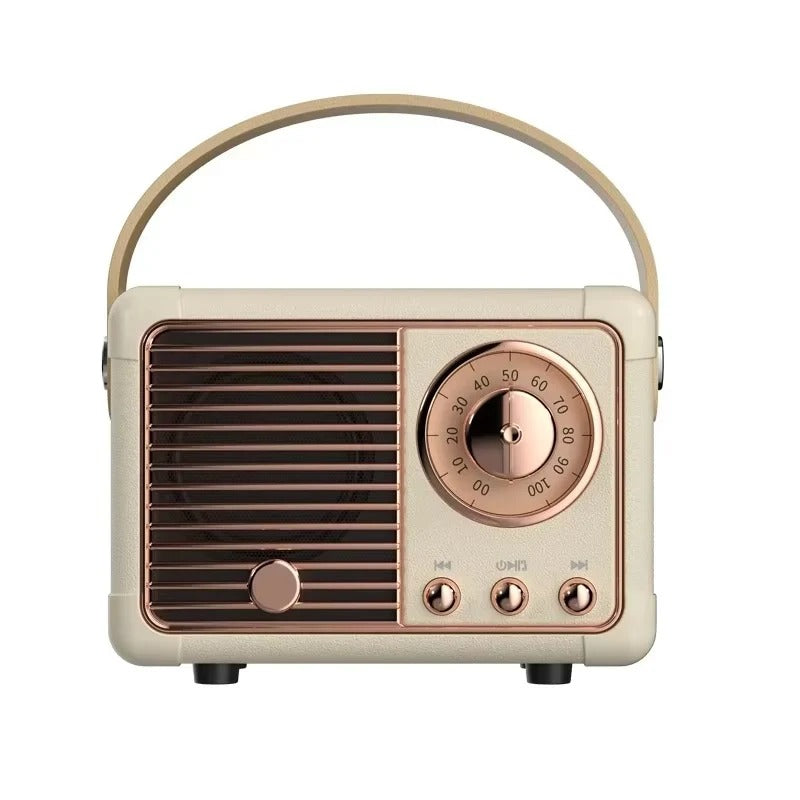 Vintage Bluetooth Speaker with Subwoofer - 5.3 Wireless Connectivity for Stylish Home Decor