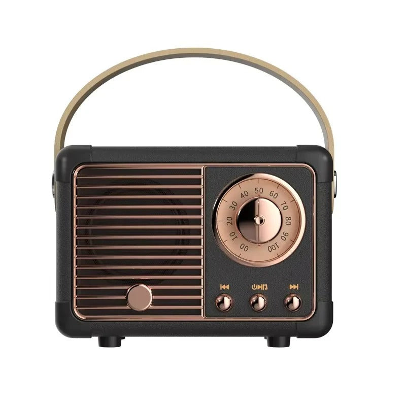 Vintage Bluetooth Speaker with Subwoofer - 5.3 Wireless Connectivity for Stylish Home Decor