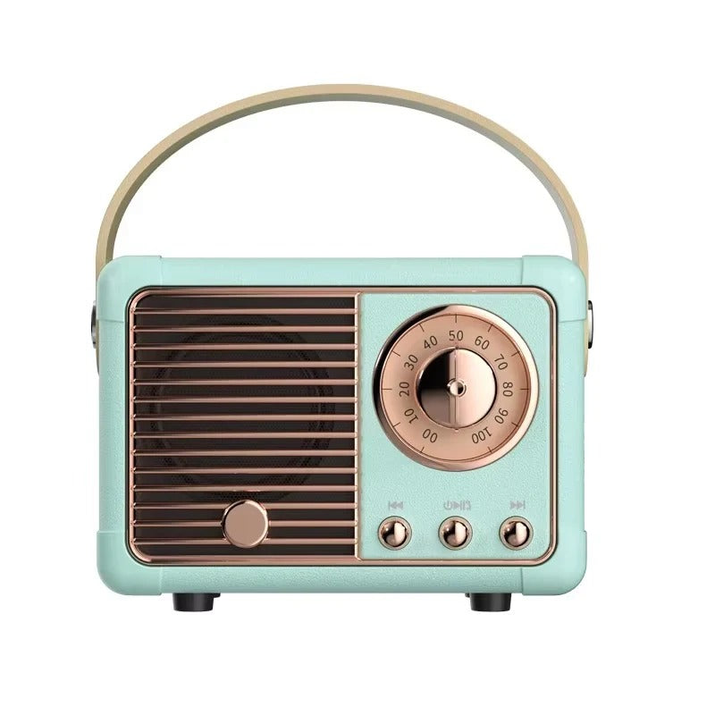 Vintage Bluetooth Speaker with Subwoofer - 5.3 Wireless Connectivity for Stylish Home Decor
