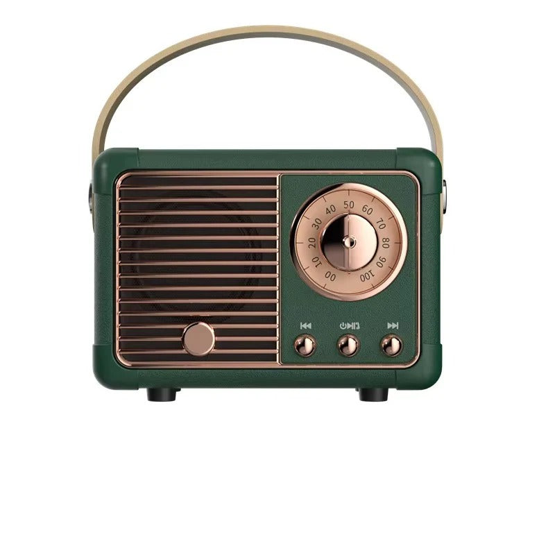 Vintage Bluetooth Speaker with Subwoofer - 5.3 Wireless Connectivity for Stylish Home Decor