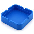 Portable Square Silicone Ashtray with Travel Case - Durable, Easy-Clean Design for Smokers