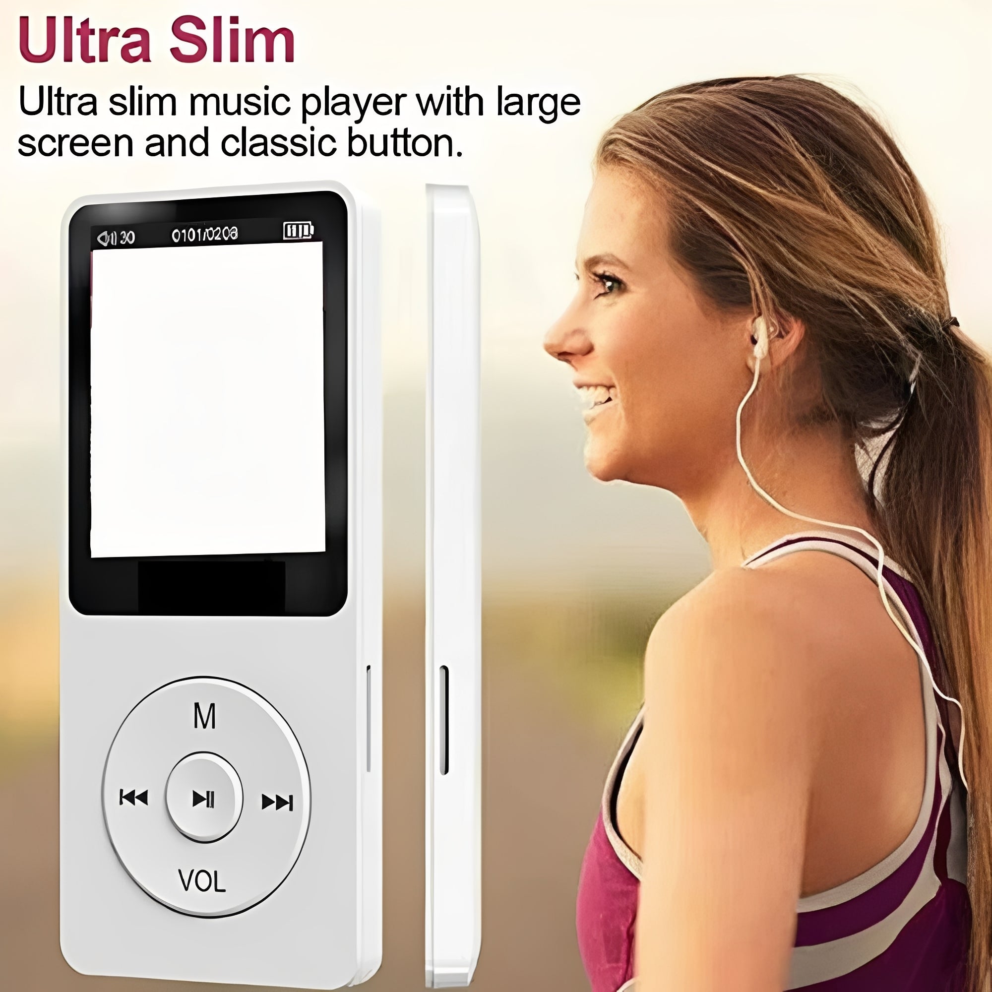 Portable High Fidelity Music Player with 1.8-Inch Screen, Bluetooth Connectivity & Superior Sound Quality
