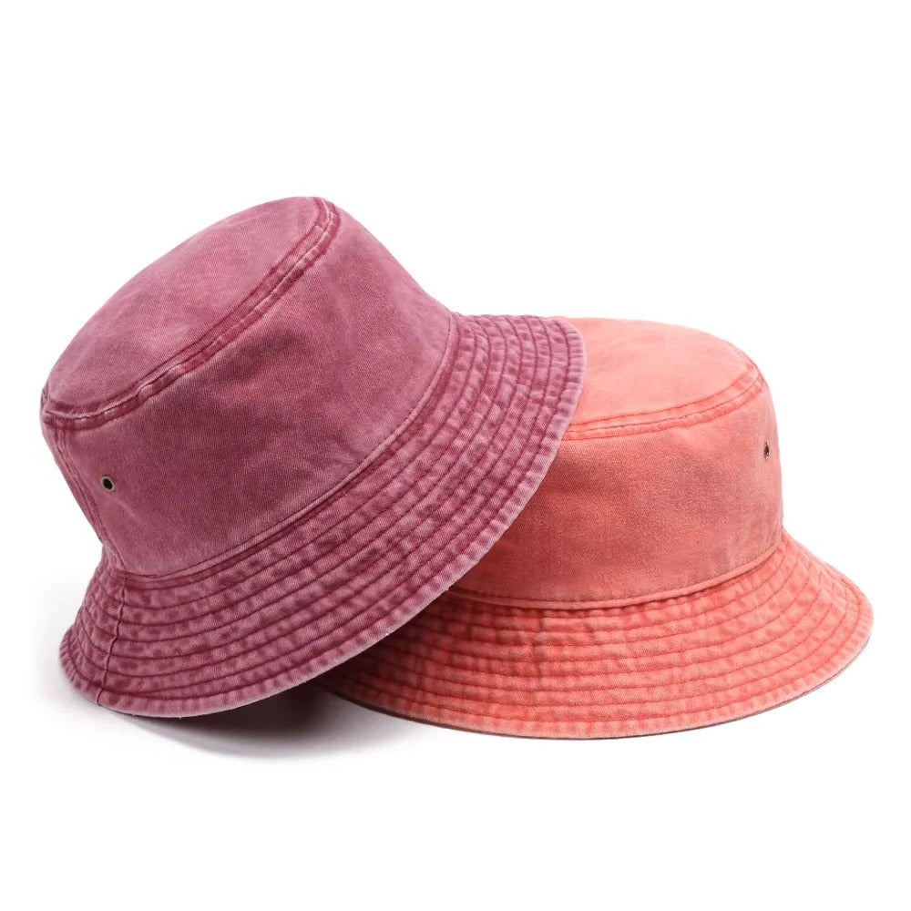 Versatile Foldable Denim Bucket Hat - Comfortable Cotton Material for All-Day Style