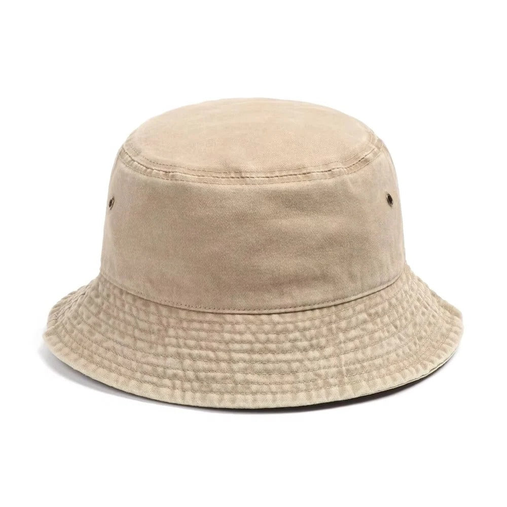 Versatile Foldable Denim Bucket Hat - Comfortable Cotton Material for All-Day Style