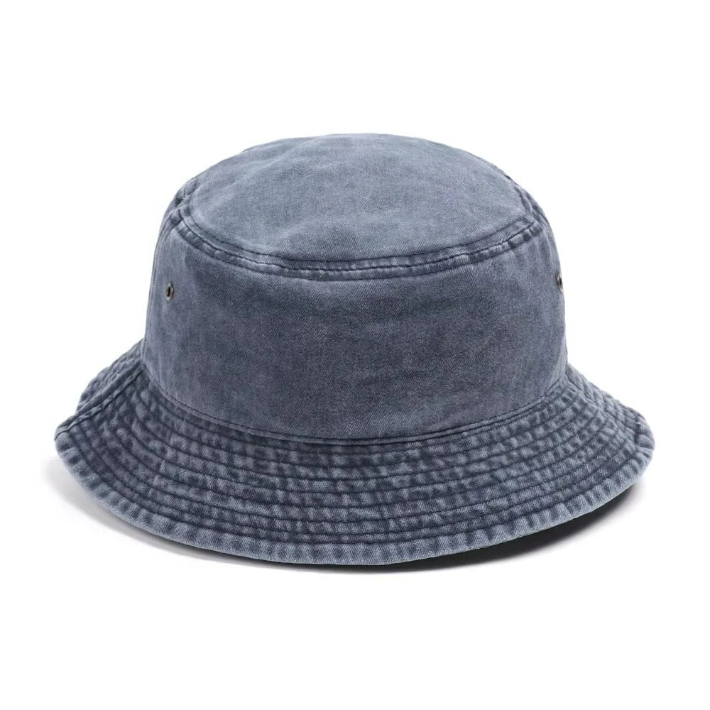 Versatile Foldable Denim Bucket Hat - Comfortable Cotton Material for All-Day Style