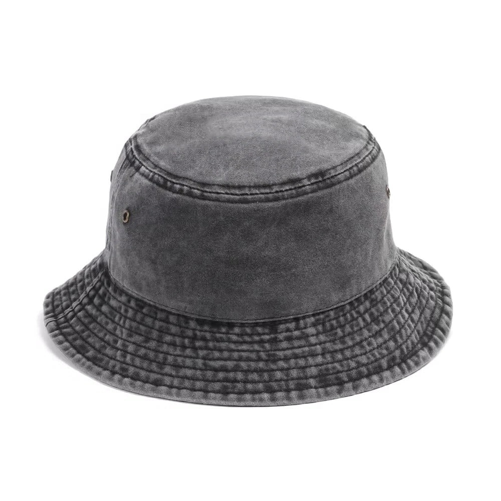 Versatile Foldable Denim Bucket Hat - Comfortable Cotton Material for All-Day Style