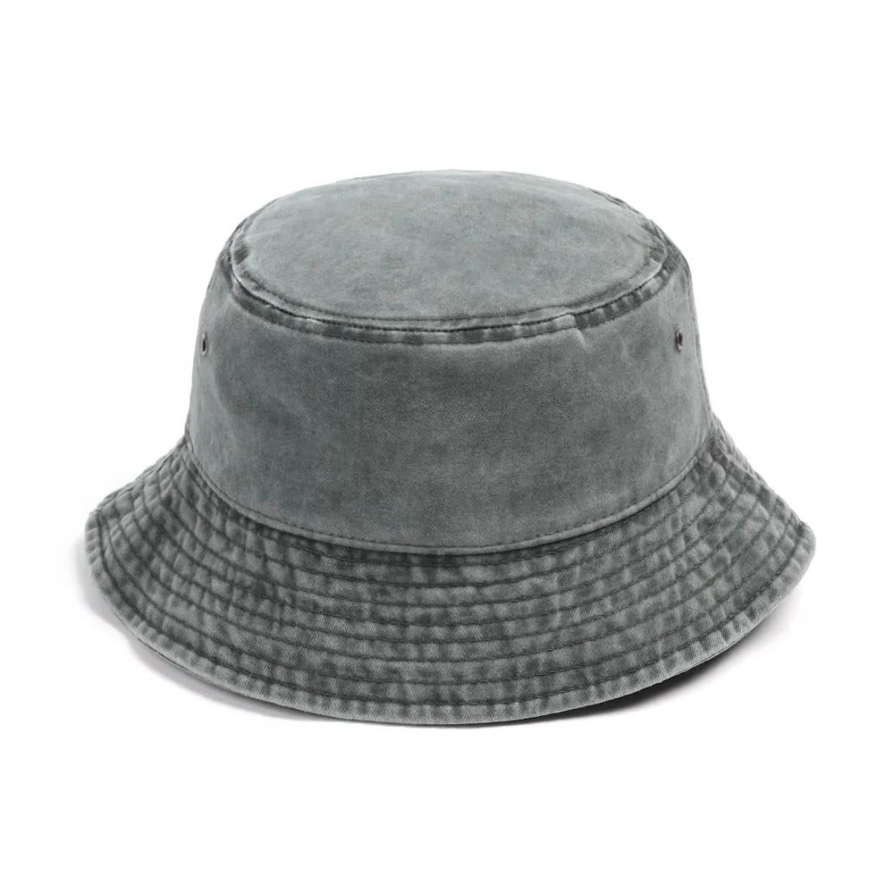 Versatile Foldable Denim Bucket Hat - Comfortable Cotton Material for All-Day Style