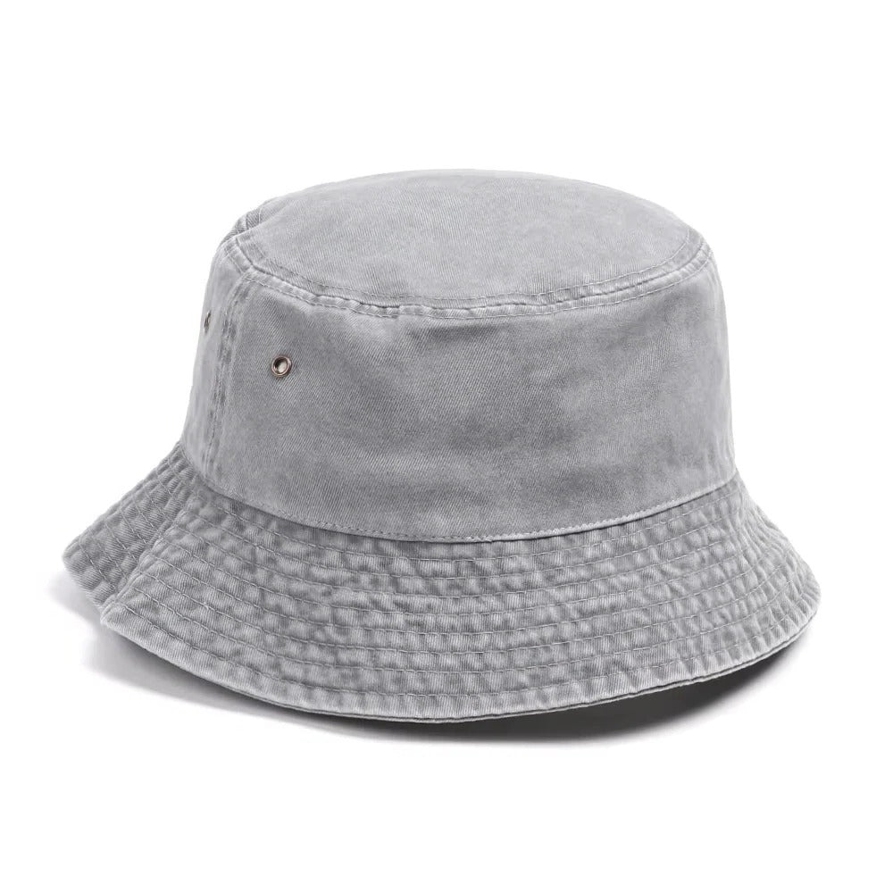 Versatile Foldable Denim Bucket Hat - Comfortable Cotton Material for All-Day Style