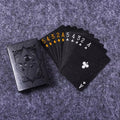 Elegant Black and Gold Playing Card Deck - Perfect for Casual and Regular Games