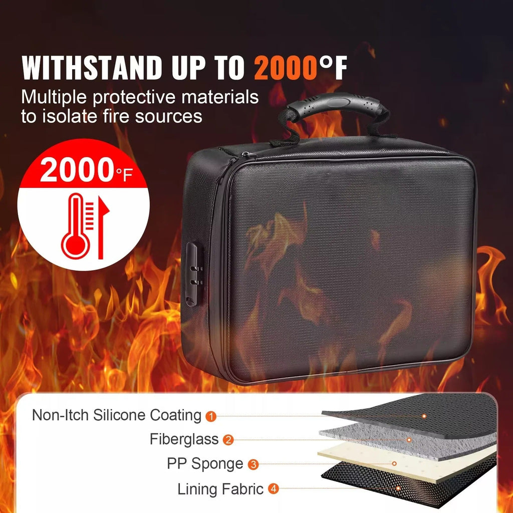 Premium Portable Document Organizer with Durable Reinforced Handles & Secure Zippers - Ideal for Home, Office, and Travel