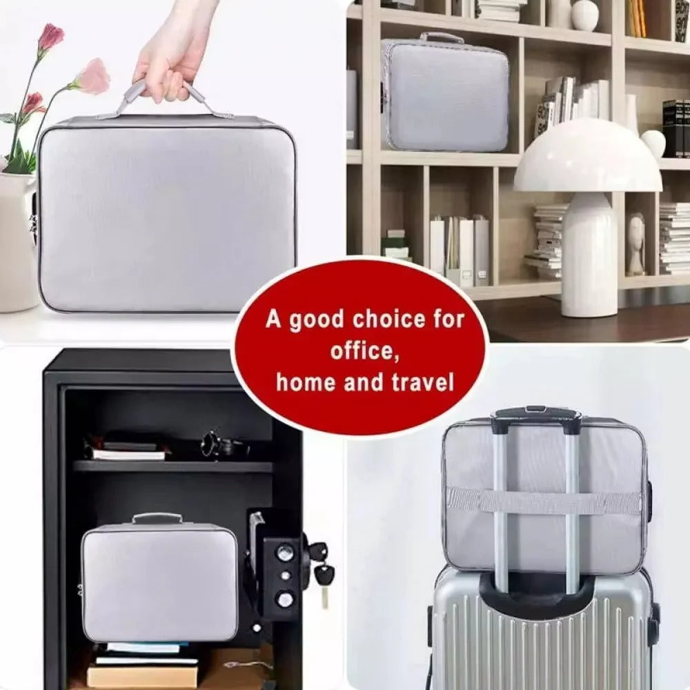 Premium Portable Document Organizer with Durable Reinforced Handles & Secure Zippers - Ideal for Home, Office, and Travel