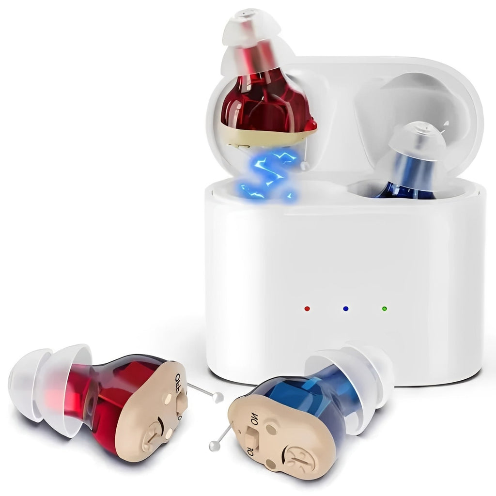 Rechargeable In-Ear Hearing Aids - OTC Digital Hearing Support for Clear Sound & Comfort