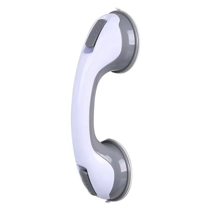 Secure Removable Bathroom Handle with Locking Suction Cups - Ideal for Safety and Stability