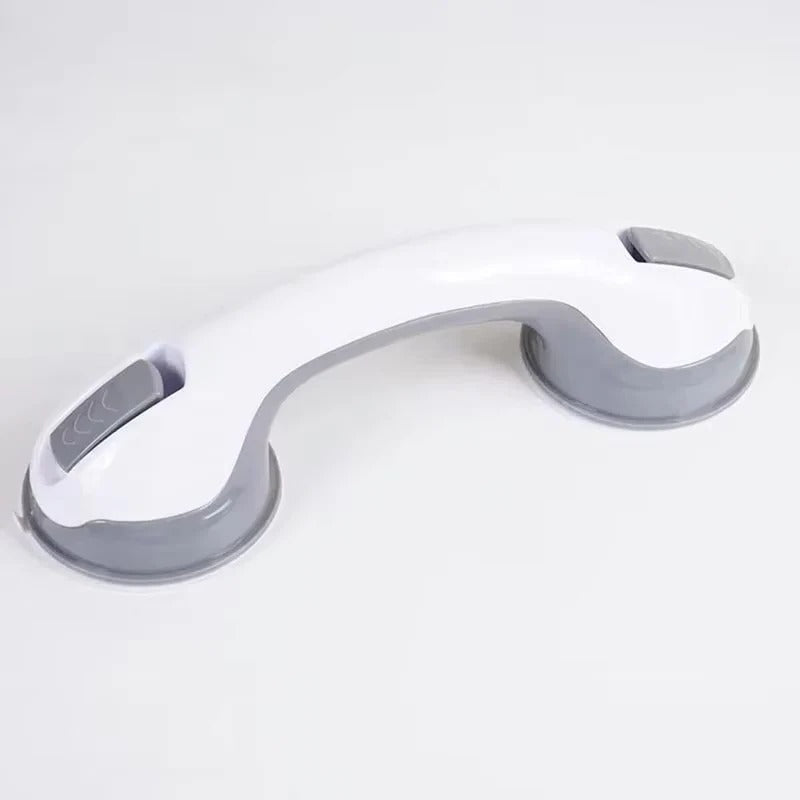 Secure Removable Bathroom Handle with Locking Suction Cups - Ideal for Safety and Stability