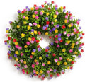 Beautiful Artificial Floral Wreath for Door & Wall Decoration - Perfect for Home Decor & Seasonal Accents