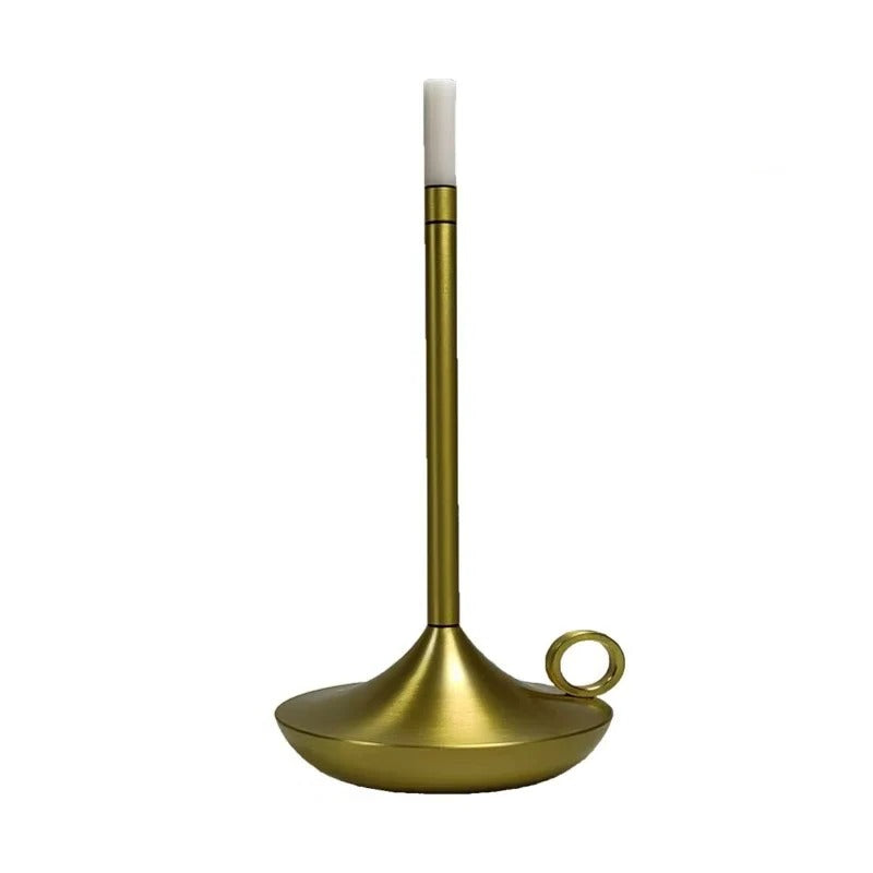 Cordless Rechargeable LED Table Lamp - Elegant Candle Style Design for Home Decor