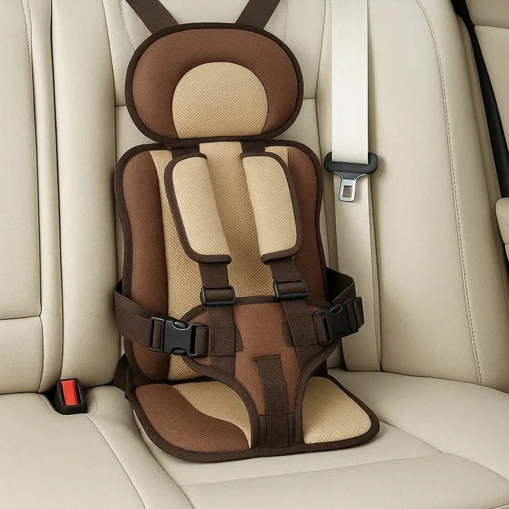 Portable Child Travel Seat with Safety Harness - Secure Vehicle Booster for Kids