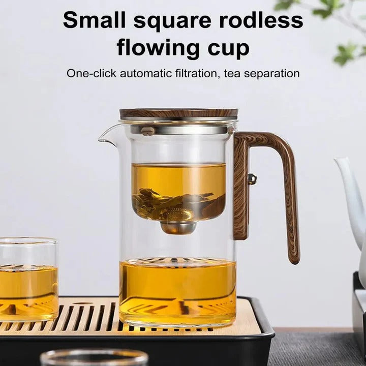 Premium Glass Teapot with Innovative Water Separation Technology & Removable Infuser – Perfect for Loose Leaf Tea